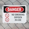 Signmission No Smoking Oxygen In Use Danger Sign, Plastic, 10in W x 7in L, 2PK OS-2PACK-DS-P-710-L-1488 - alternate 4